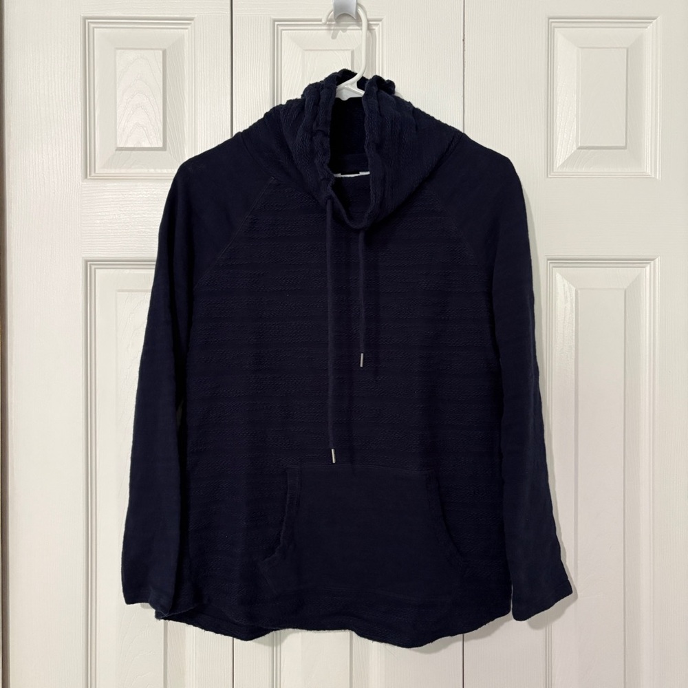 Crown & Ivy Dark Blue Turtleneck Sweatshirt